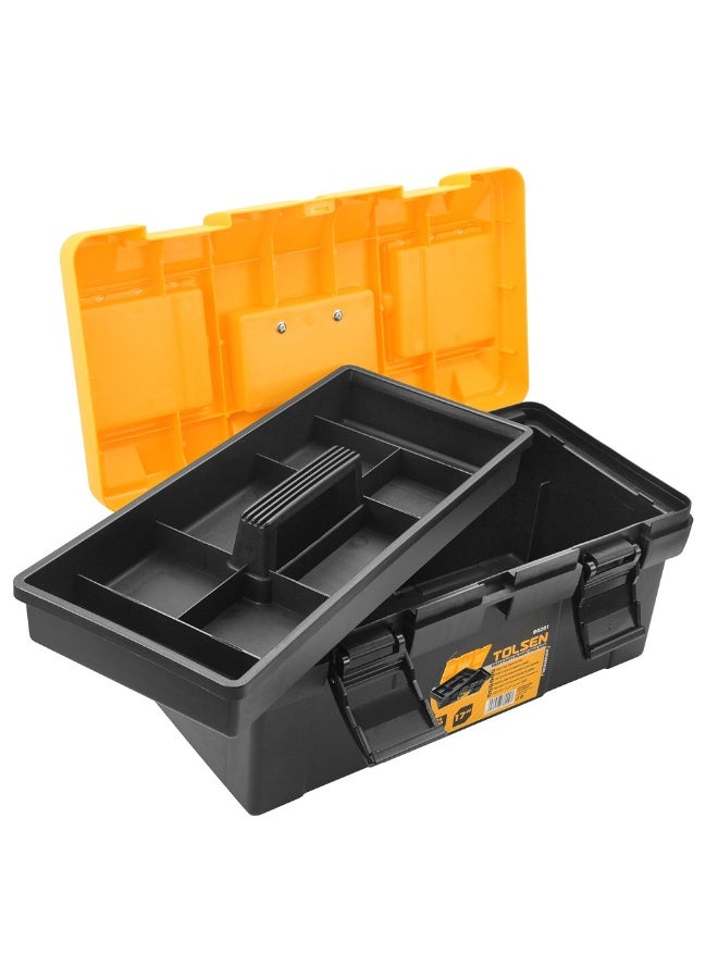 Tolsen 80201 Heavy Duty Plastic Tool Box | Durable Portable Toolbox for Home & Professional Use - Image 3